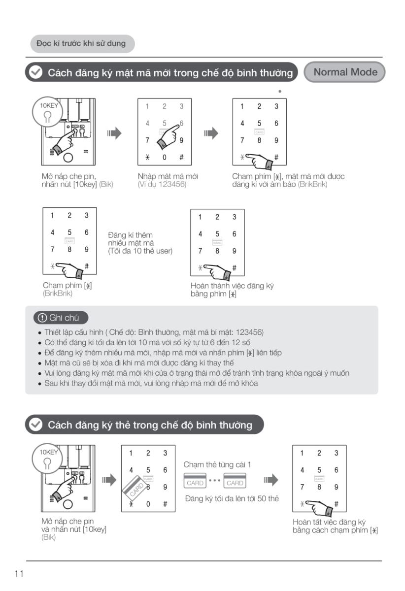 Khóa điện tử Hafele EL9000 - TCS-11