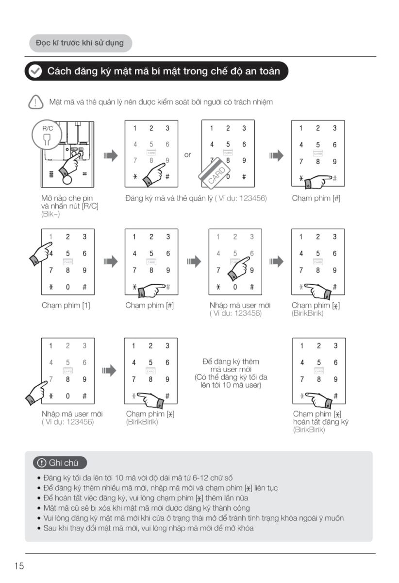 Khóa điện tử Hafele EL9000 - TCS-16